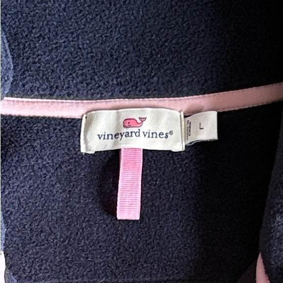 Vineyard Vines Navy Fleece Vest - Picture 5 of 10